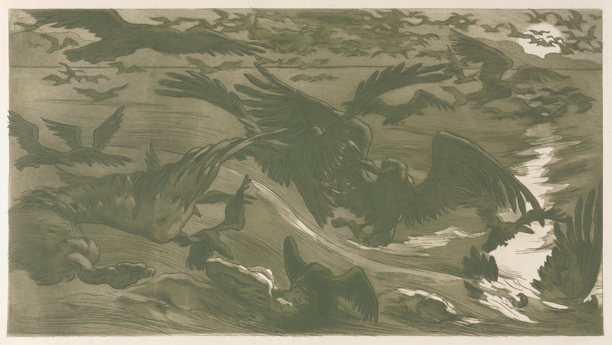Ragadozó madarak, 1893. alkotó: Victor Emile Prouve