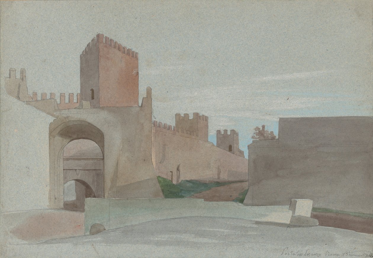 Porta San Lorenzo, Róma alkotó: Victor François Eloi Biennourry