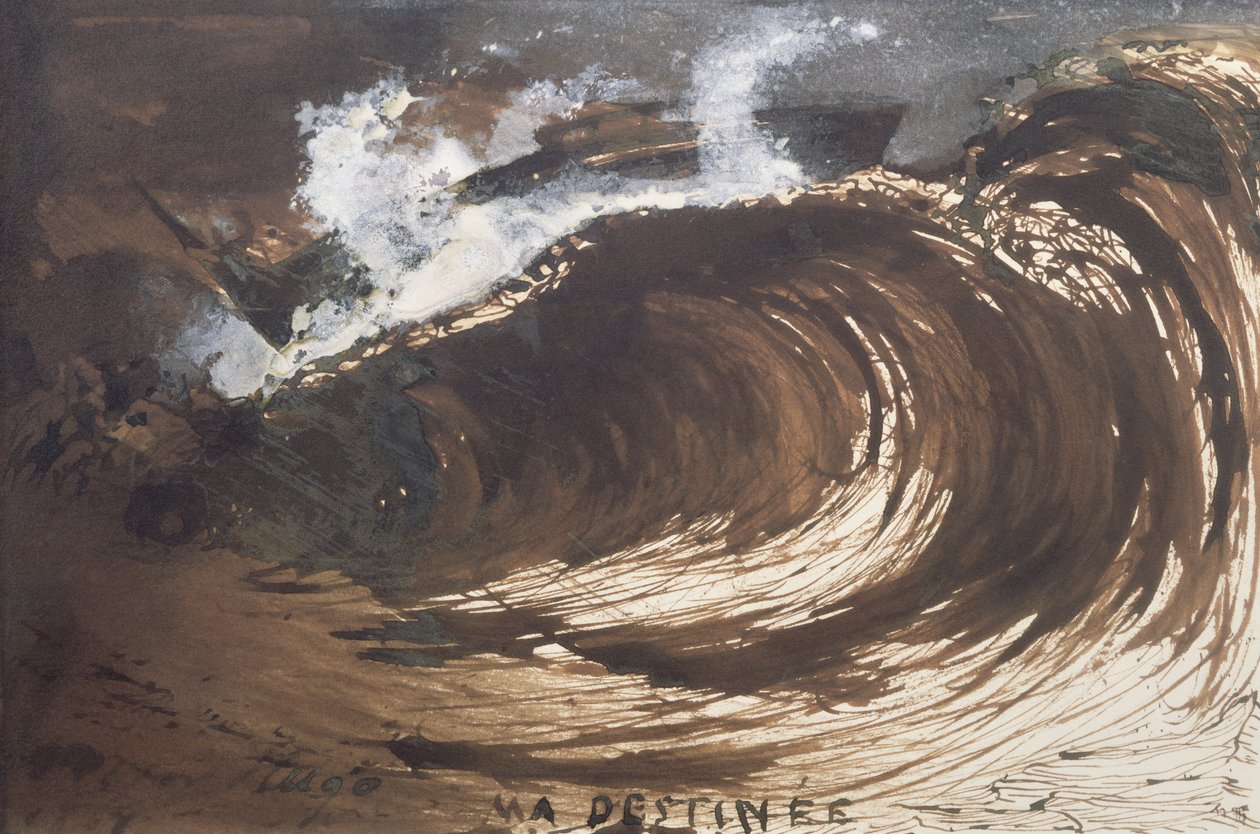 My Destiny, 1857 (toll és tinta, mosó és gouache) alkotó: Victor Hugo