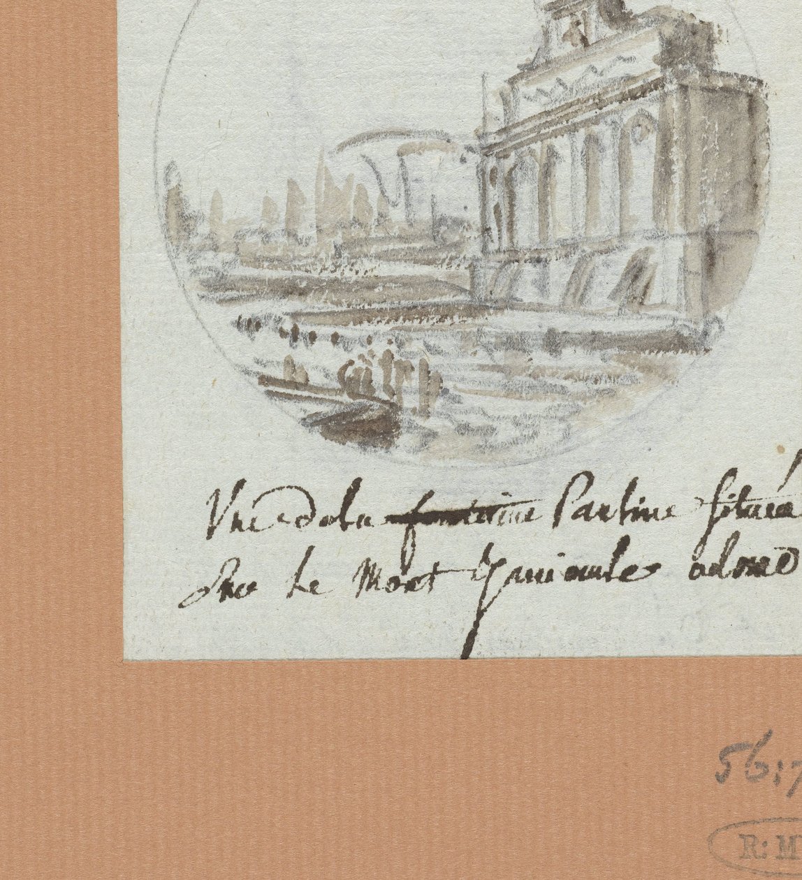 De Aqua Paolo, der Brunnen auf dem Janiculus alkotó: Victor Jean Nicolle