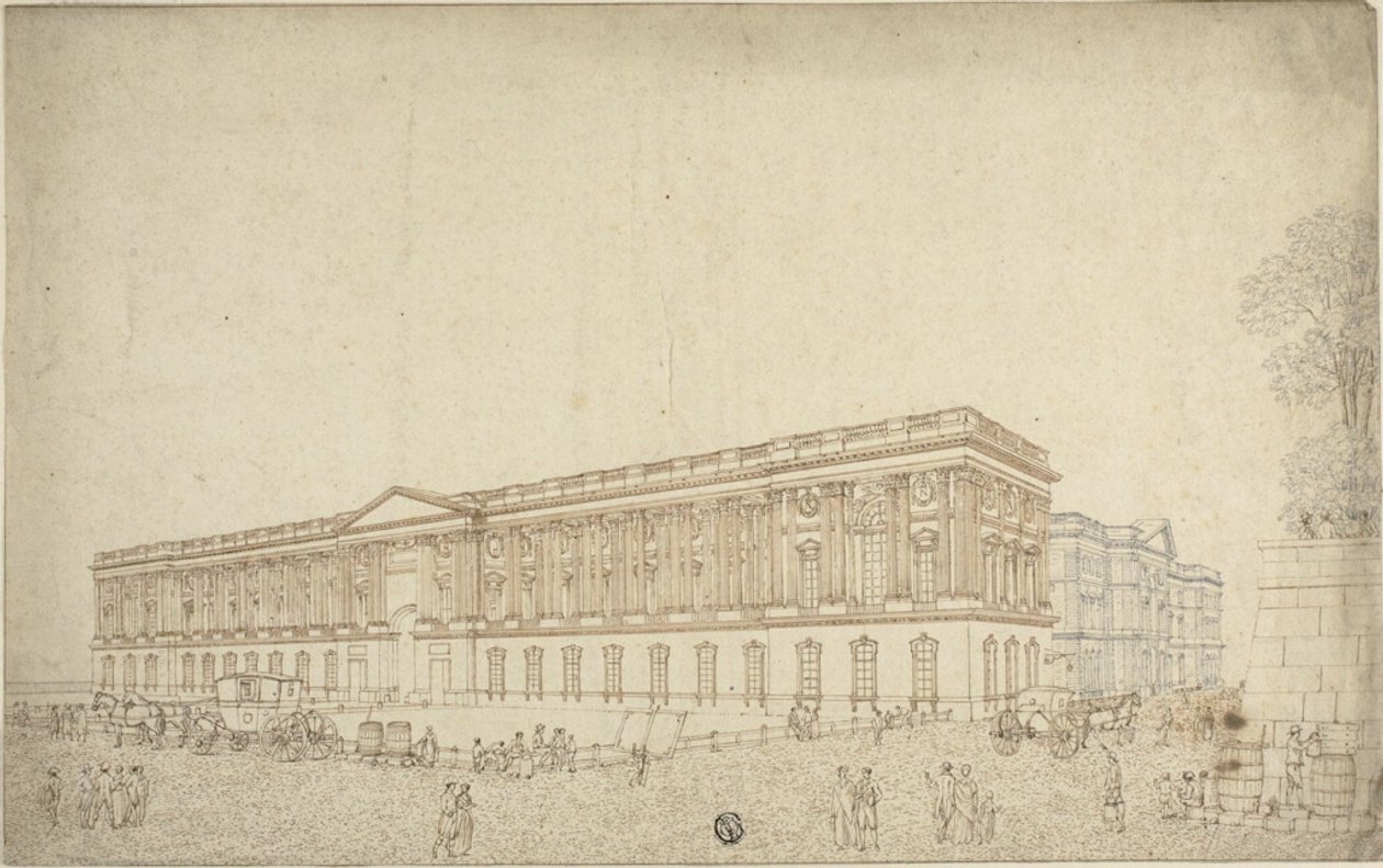 A Louvre oszlopcsarnoka alkotó: Victor Jean Nicolle