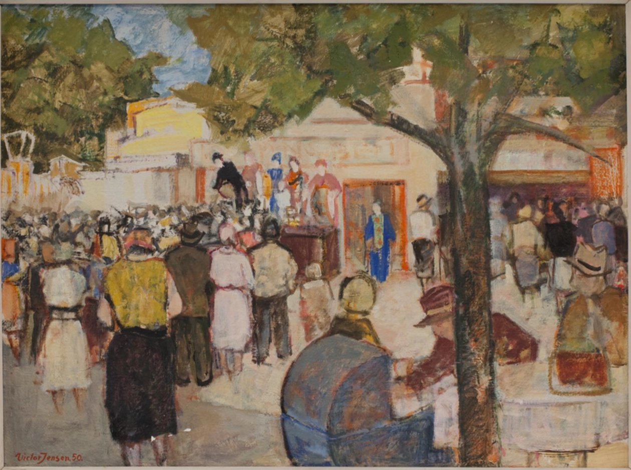 Üdülőhely a Deerparkban alkotó: Victor Jensen