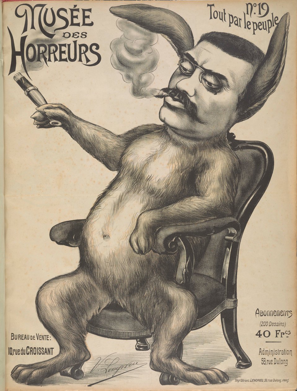 Borzalmak Múzeuma Borzalmak galériája: Alexandre Millerand, 1899. alkotó: Victor Lenepveu