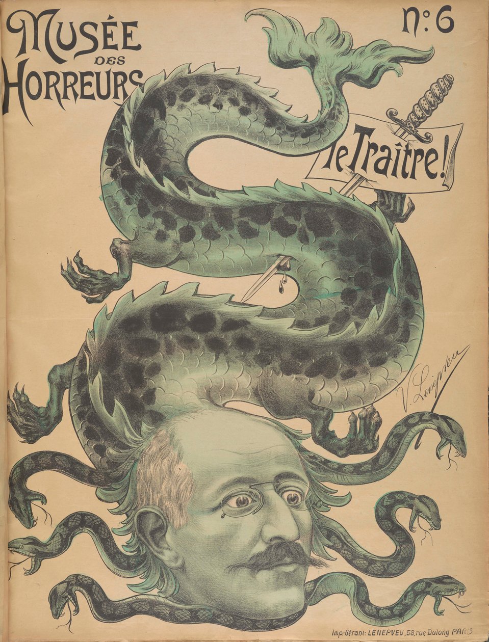 Rémületek Múzeuma Borzalmak galériája: Alfred Dreyfus, 1899. alkotó: Victor Lenepveu