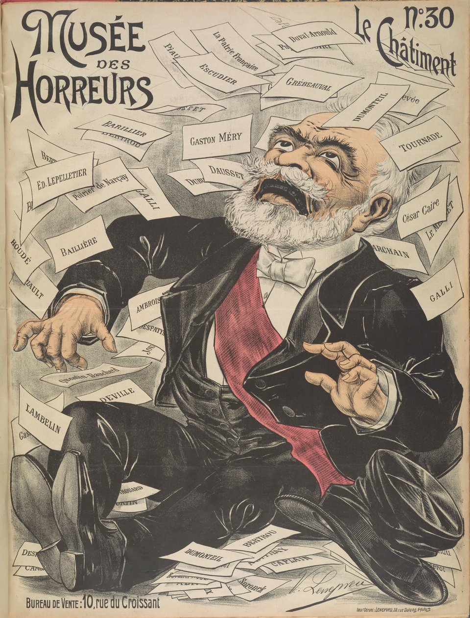Rémületek Múzeuma Borzalmak galériája: Émile Loubet, 1899. alkotó: Victor Lenepveu
