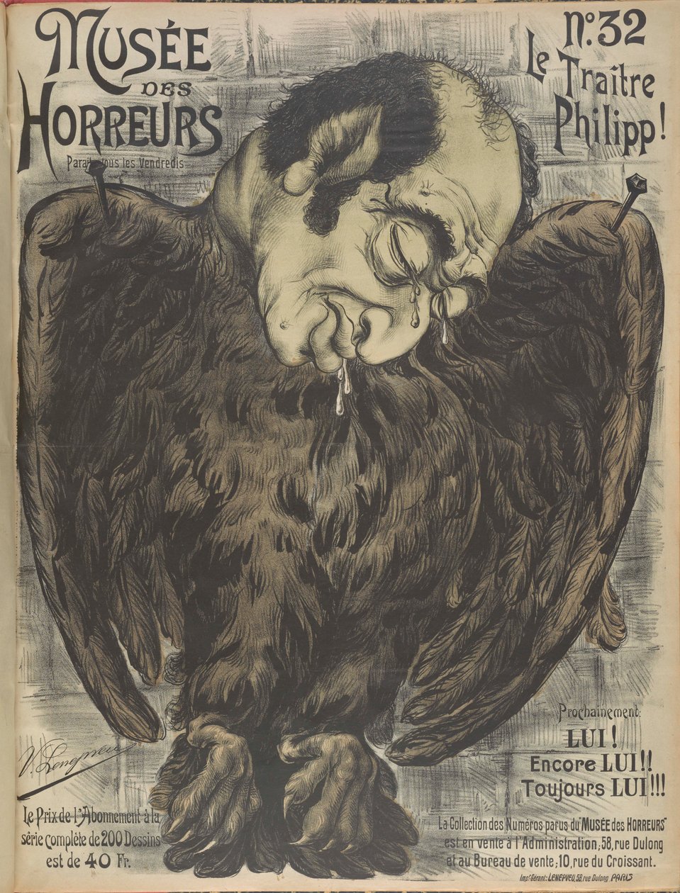 Rémületek Múzeuma Borzalmak galériája: Philippe de Rothschild, 1899. alkotó: Victor Lenepveu