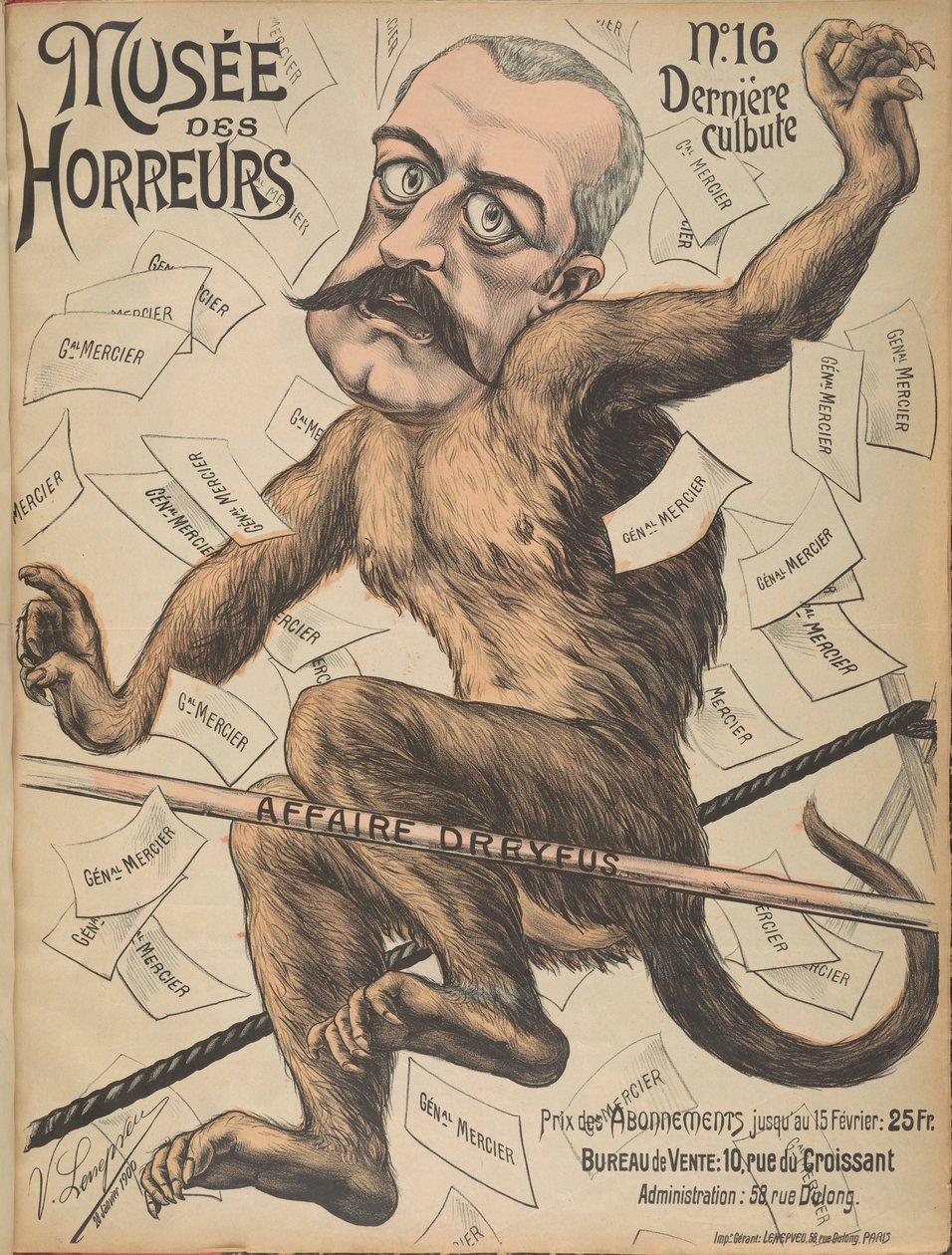 Rémületek Múzeuma Borzalmak galériája: Pierre Waldeck-Rousseau, 1899. alkotó: Victor Lenepveu