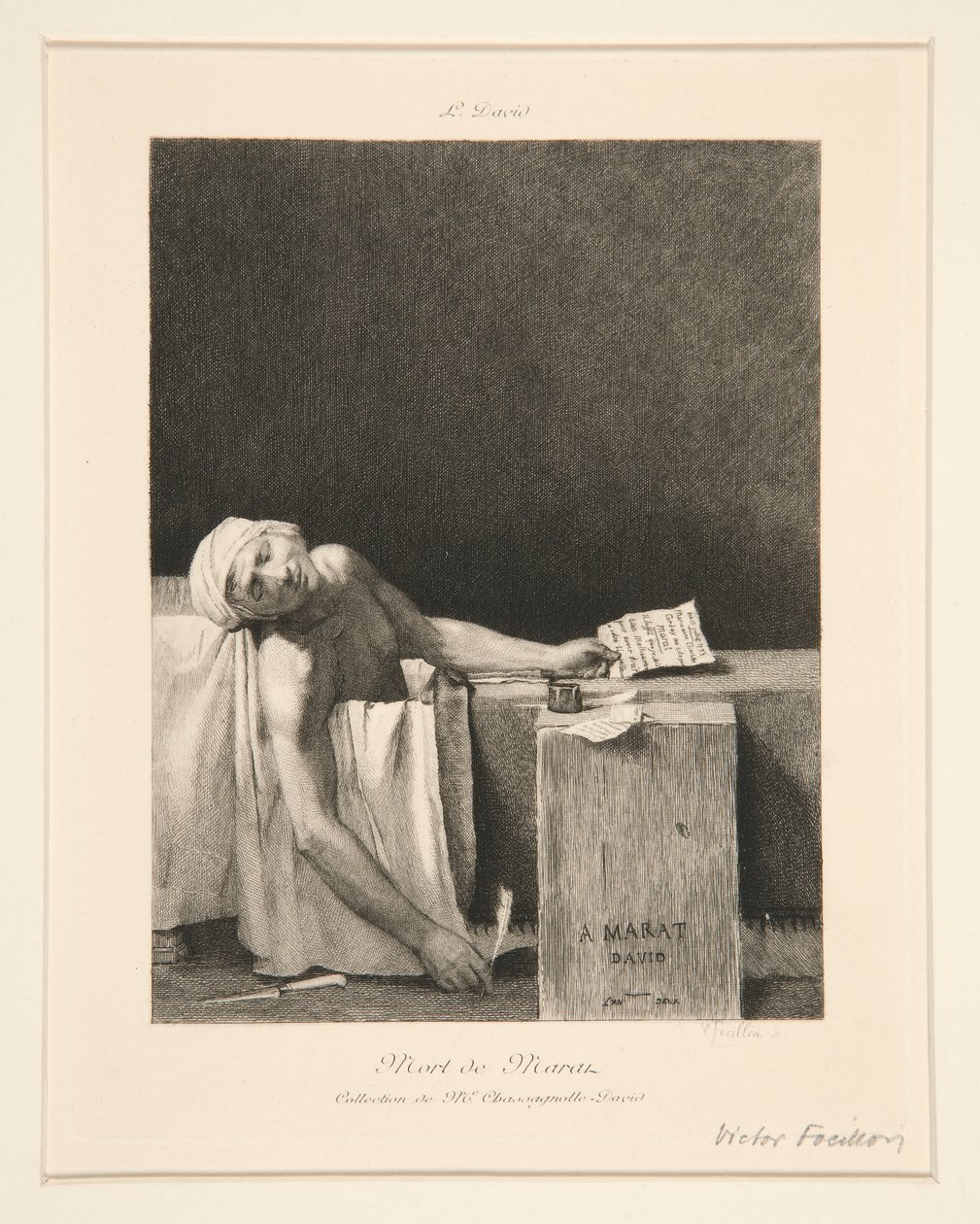 Marat halála alkotó: Victor Louis Focillon