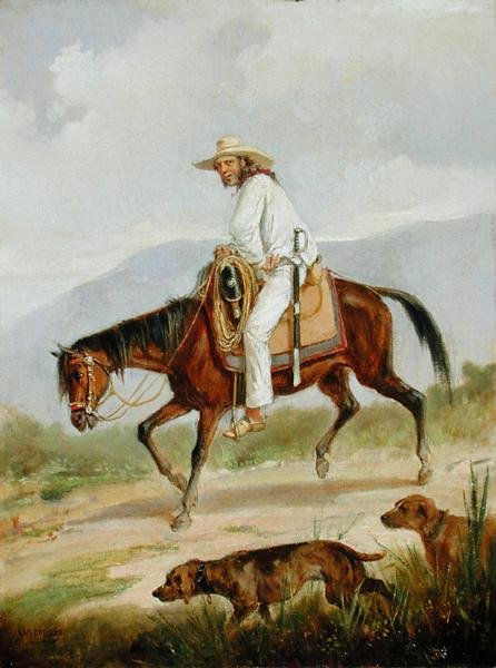Walking the Dogs (olaj, vászon) alkotó: Victor Patricio de Landaluze