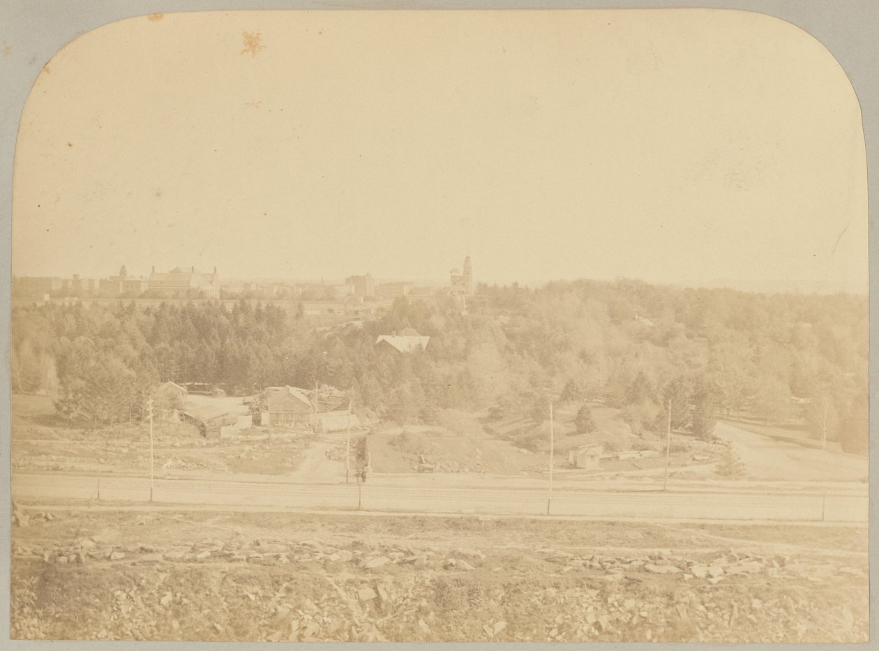 Pl. XVIII. A Central Park a Múzeumból nézve alkotó: Victor Prevost, Gaston L. Feuardent and Co., New York