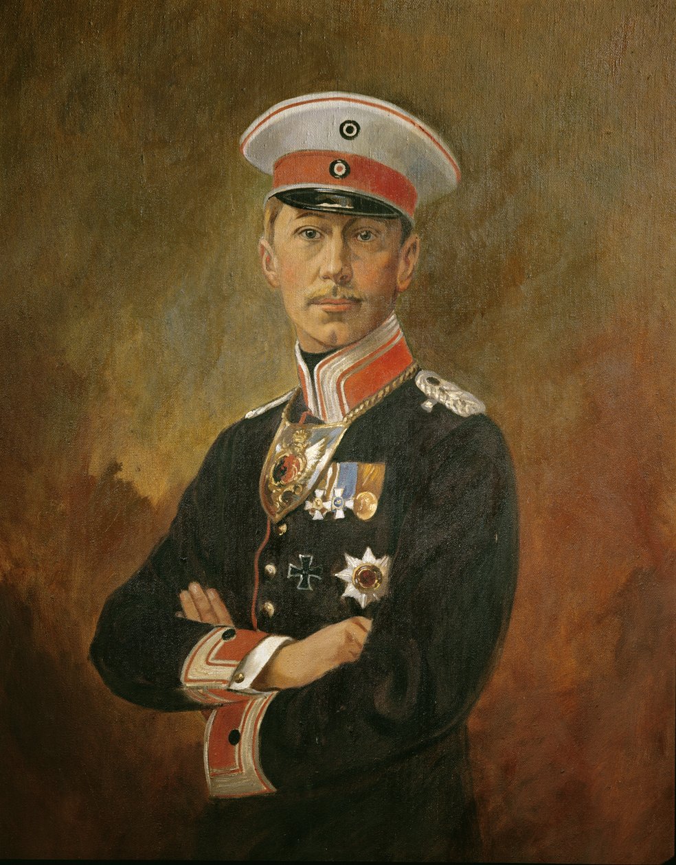 Vilmos hohenzollerni trónörökös, 1916 körül (olaj, vászon) alkotó: Vienna Nedomansky Studio