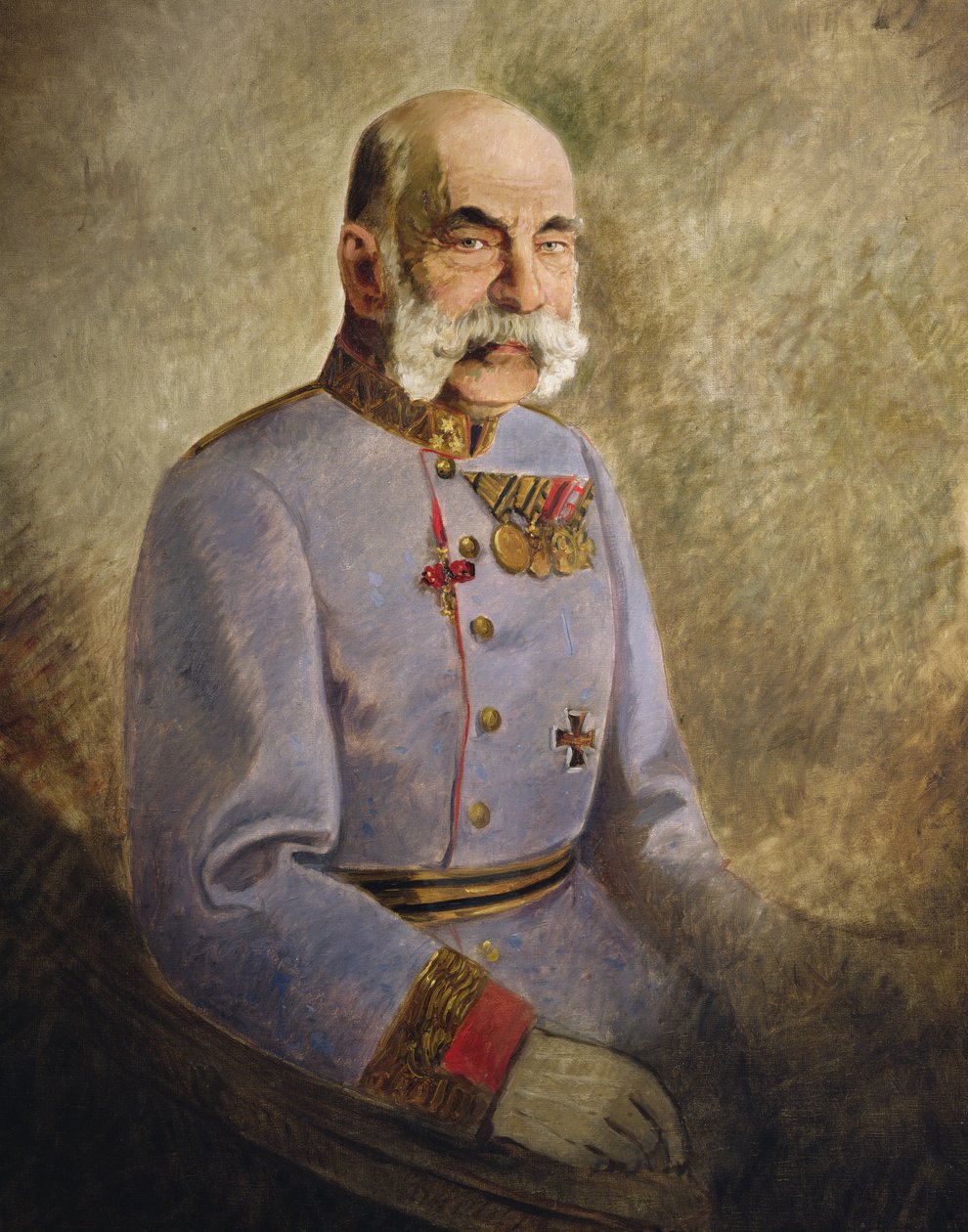 I. Ferenc József osztrák, 1916 körül (olaj, vászon) alkotó: Vienna Nedomansky Studio