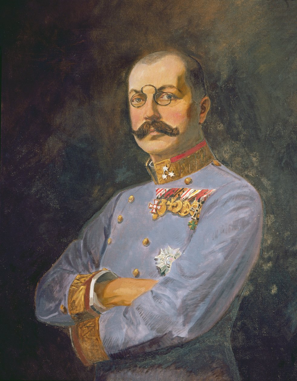 Franz Salvator osztrák főherceg tábornok, 1916 körül (olaj, vászon) alkotó: Vienna Nedomansky Studio