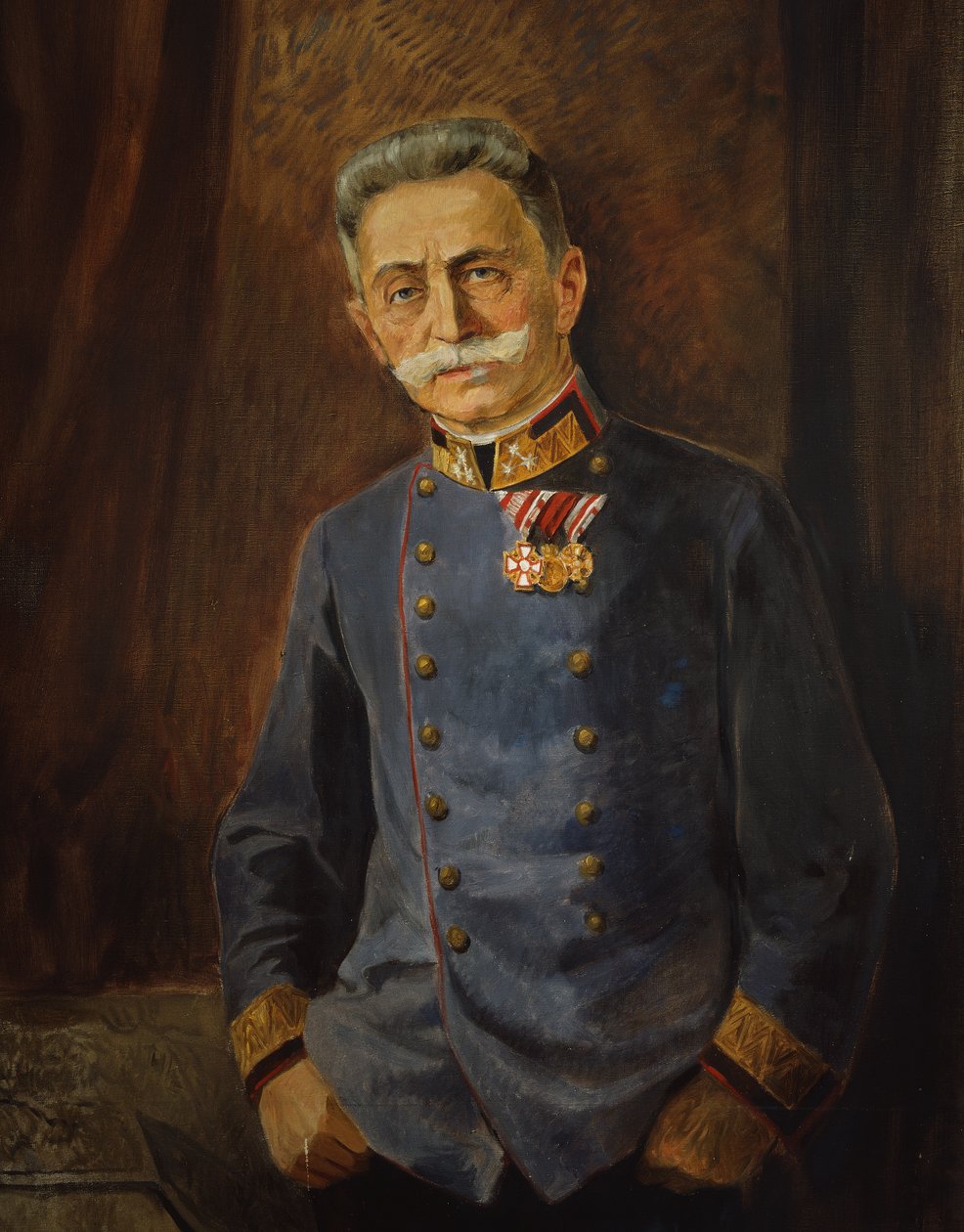 Franz Graf Conrad von Hotzendorf tábornok, 1916 körül (olaj, vászon) alkotó: Vienna Nedomansky Studio