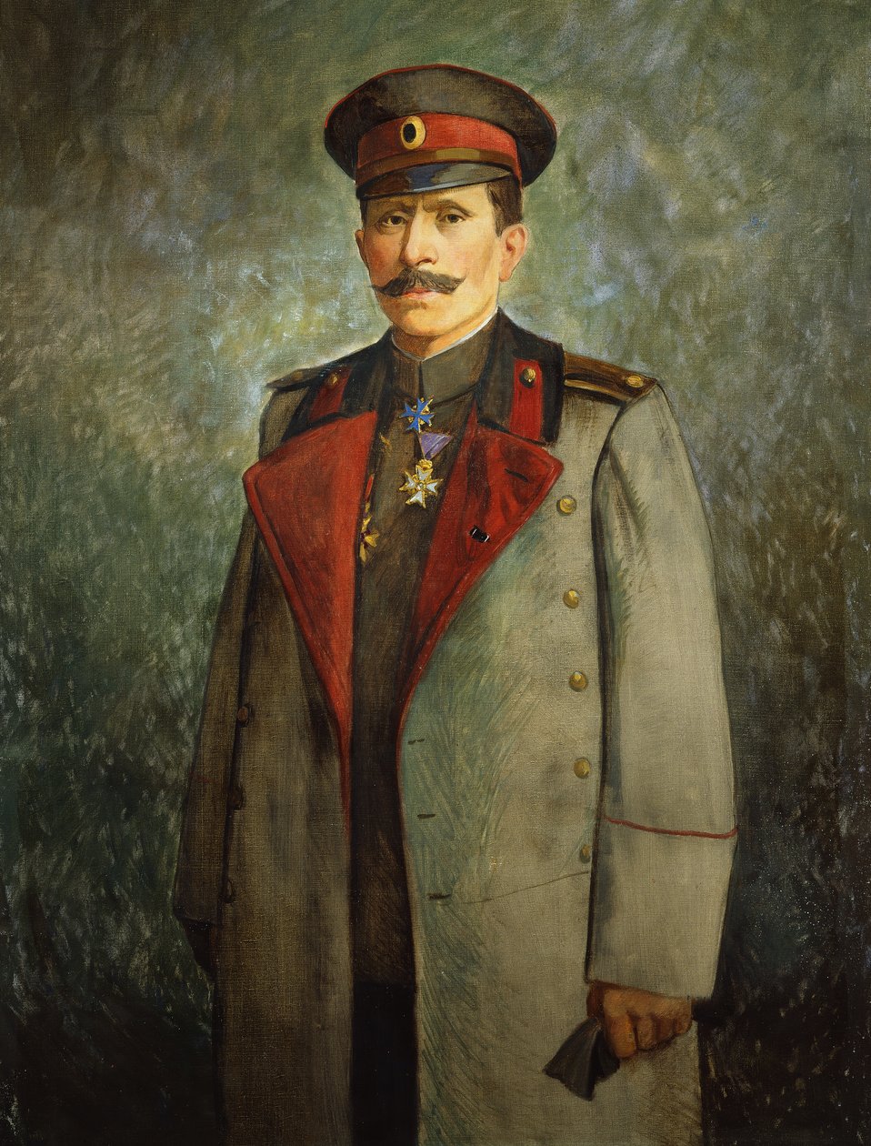 Jekon tábornok, a bolgár hadsereg vezérkari főnöke, 1916 körül (olaj, vászon) alkotó: Vienna Nedomansky Studio