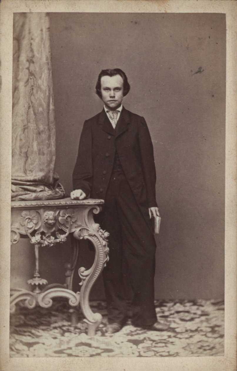 Anton Rubinstein zeneszerző portréja 1829-1894. alkotó: Vienna . Photo studio Franz Schultz
