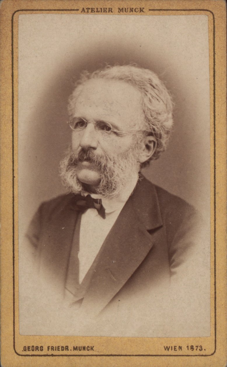 August Wilhelm Ambros zeneszerző portréja 1816-1876, 1773. alkotó: Vienna . Photo studio Georg Friedrich