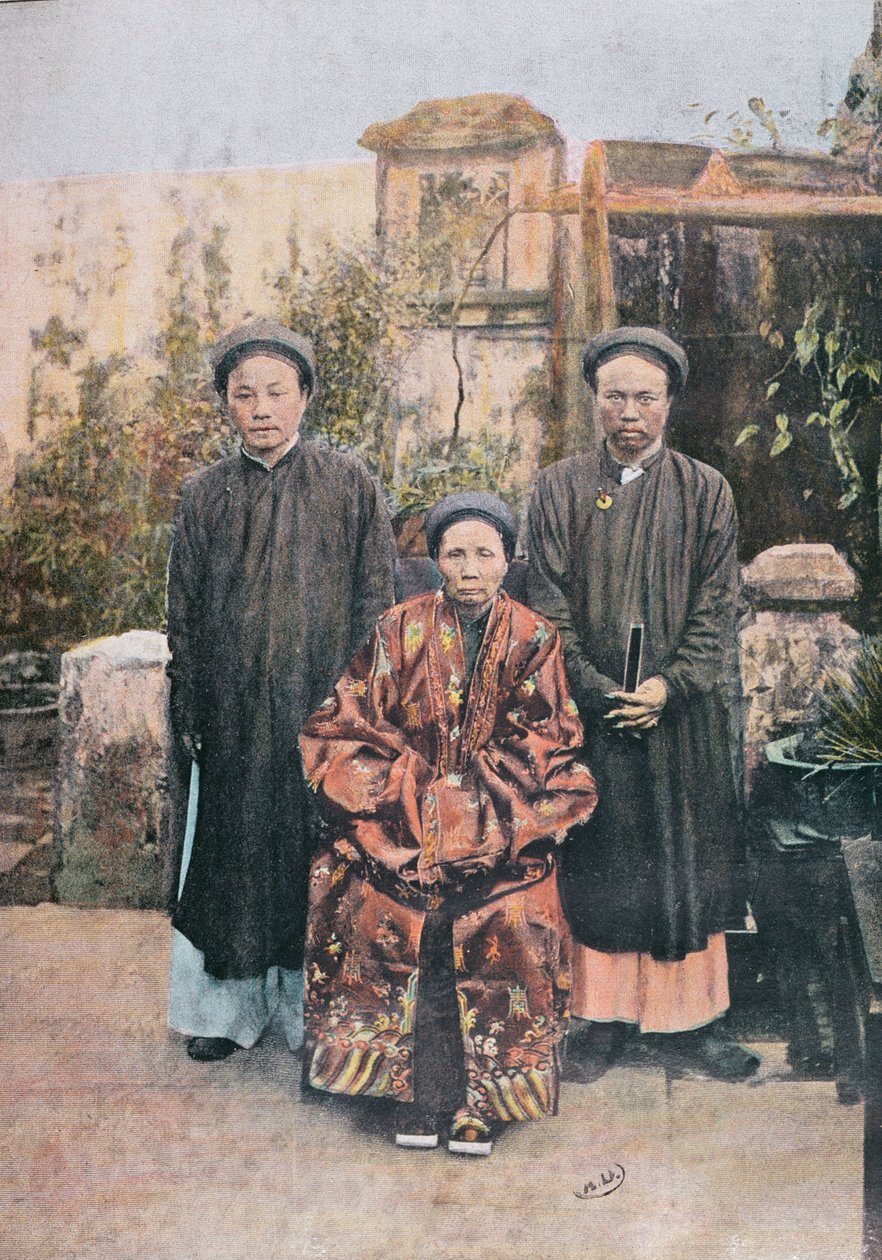Prominens polgárok családja Faifóban, a XIX. század végén alkotó: Vietnamese School