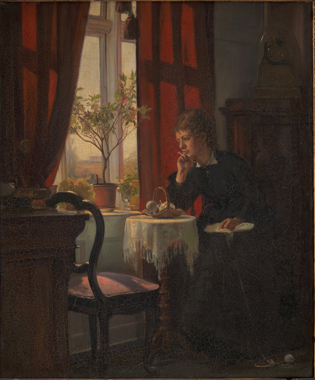 Helga Johansen, a művész nővére alkotó: Viggo Johansen
