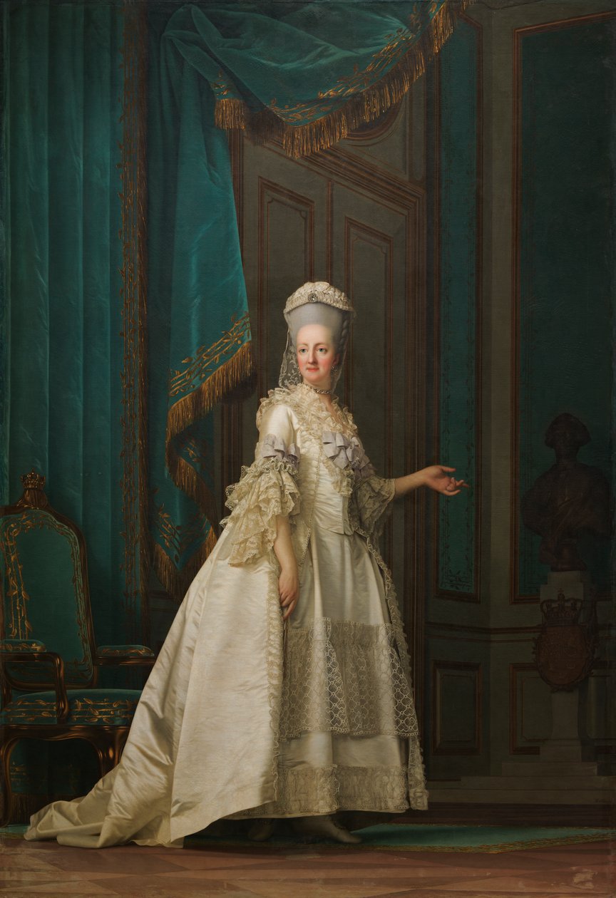 Juliane Marie dán királynő, 1776 alkotó: Vigilius Erichsen