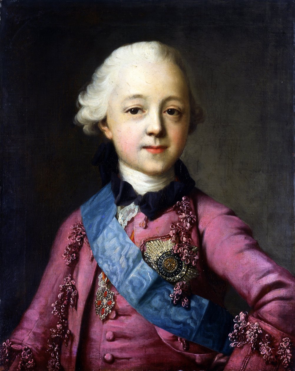 Pavel Petrovich nagyherceg portréja 1754-1801 alkotó: Vigilius Erichsen