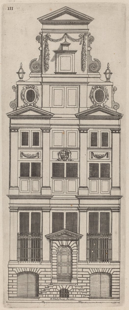 Holland homlokzati magasság: pl. 3 alkotó: Vignola