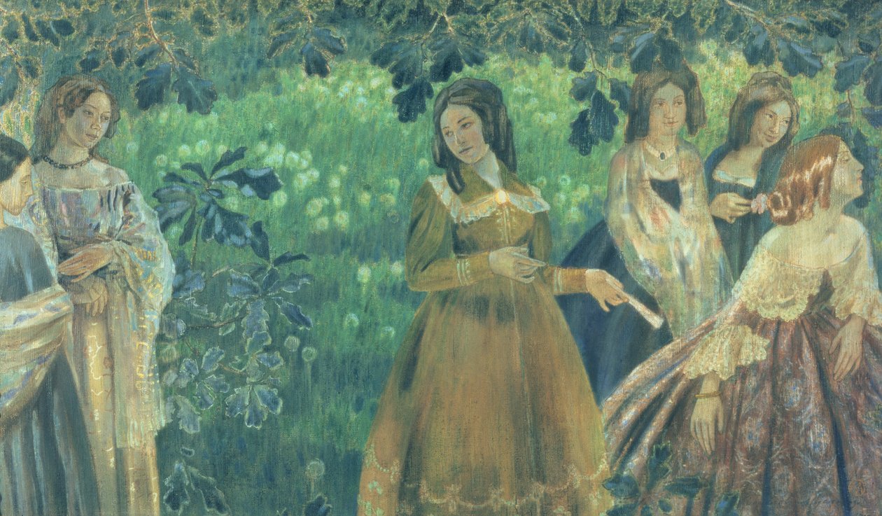 A smaragd nyaklánc, 1903-04 alkotó: Viktor Elpidiforovich Borisov Musatov
