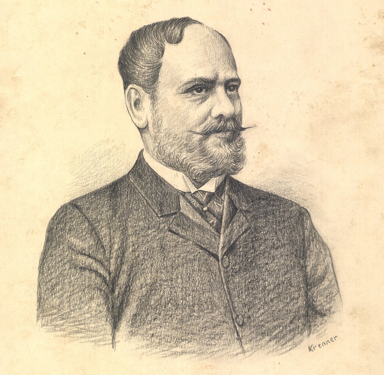 Portrait of Gabor Baross alkotó: Viktor Tardos Krenner
