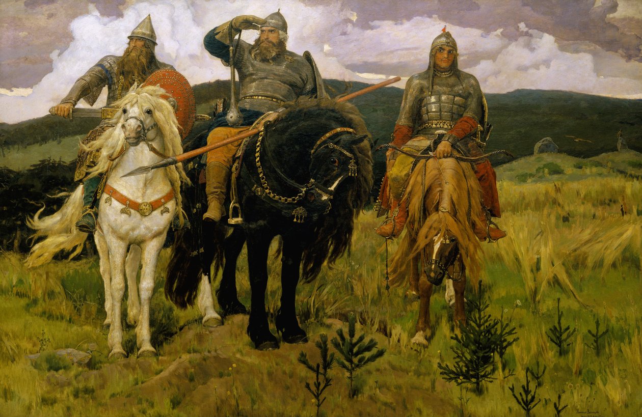 Hősök (Hősök) alkotó: Viktor Mikhaylovich Vasnetsov