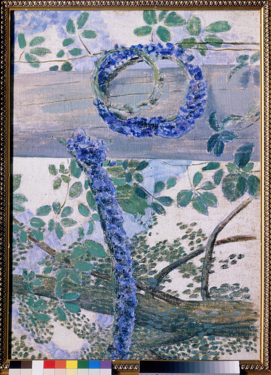 ""Les guirlandes de bleuets"" Viktor (Victor) Boriszov-Musatov (Borisov Musatov) festménye (1870-1905) 1905 Állami Tretyakov Galéria, Moszkva alkotó: Viktor Elpidiforovich Borisov Musatov