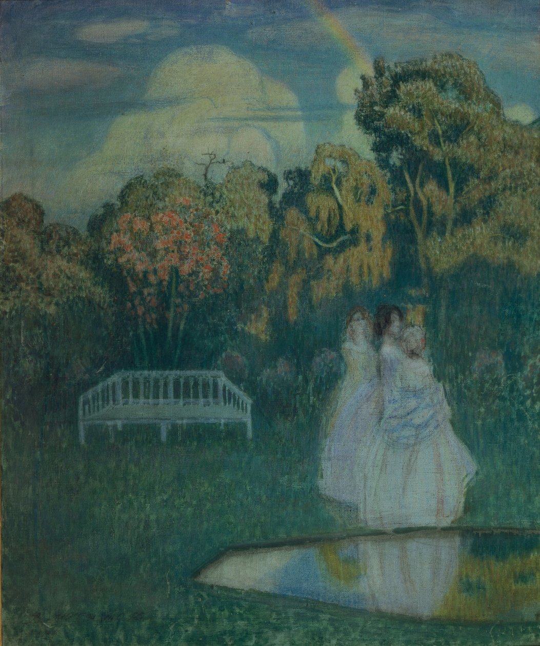 Árnyékban fürdő park, 1904 alkotó: Viktor Elpidiforovich Borisov Musatov