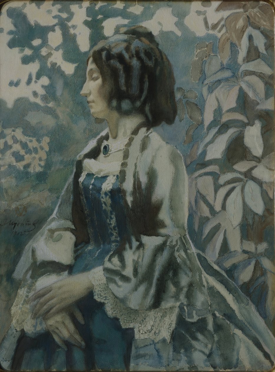 Egy hölgy portréja, 1902 alkotó: Viktor Elpidiforovich Borisov Musatov