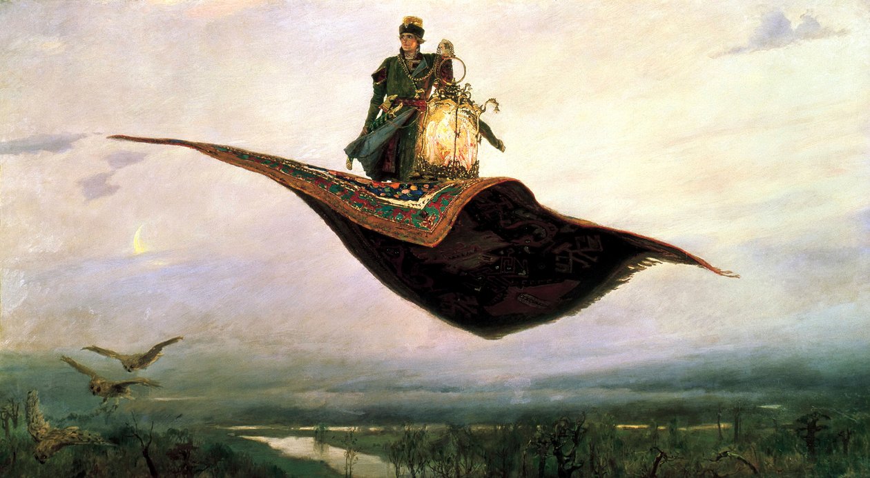 Repülő szőnyegen lovagolni, 1880 alkotó: Viktor Mikhaylovich Vasnetsov