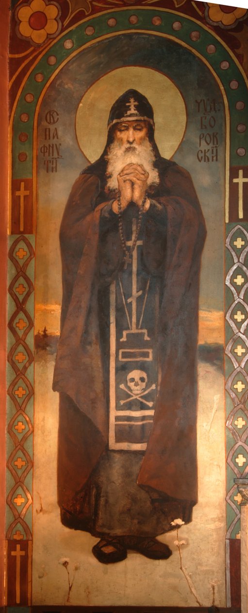 Borovszki Szent Paphnutius, 1885-1896 alkotó: Viktor Mikhaylovich Vasnetsov