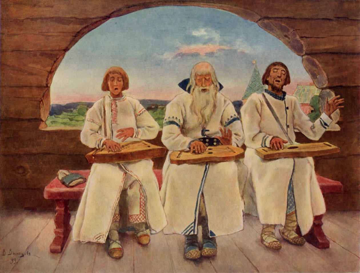 A zenészek, 1899, 1965. alkotó: Viktor Mikhaylovich Vasnetsov