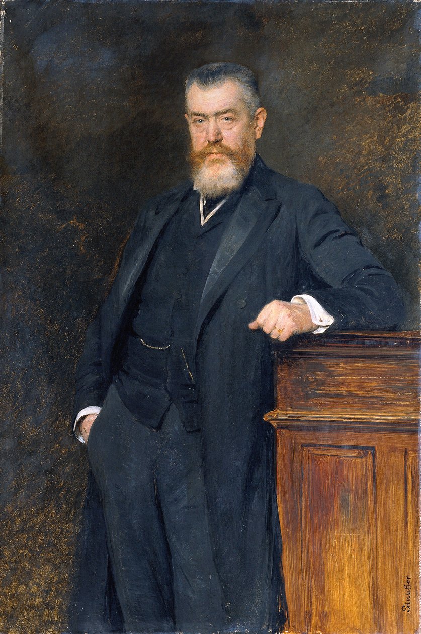 Az oktatási miniszter dr. Gustavus Marchet alkotó: Viktor Stauffer