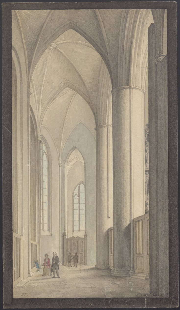 A lübecki székesegyház belseje 1855 alkotó: Vilhelm Dahlerup
