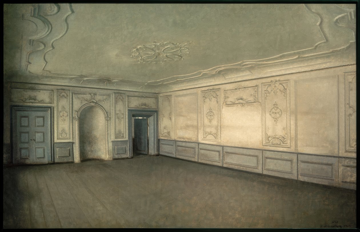 Halle Lindegaardenben alkotó: Vilhelm Hammershoi