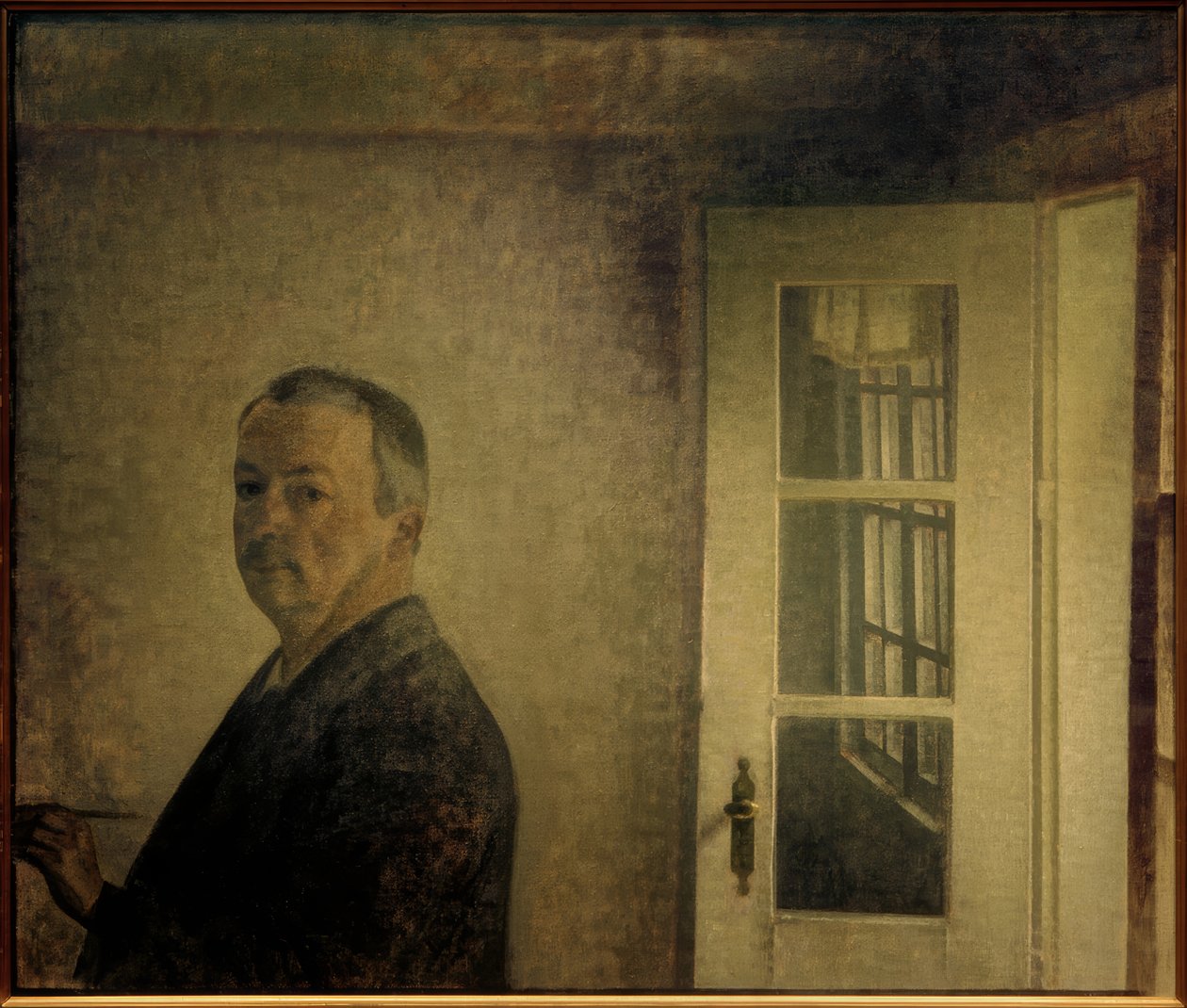 Önarckép. "Spurveskjul" alkotó: Vilhelm Hammershoi
