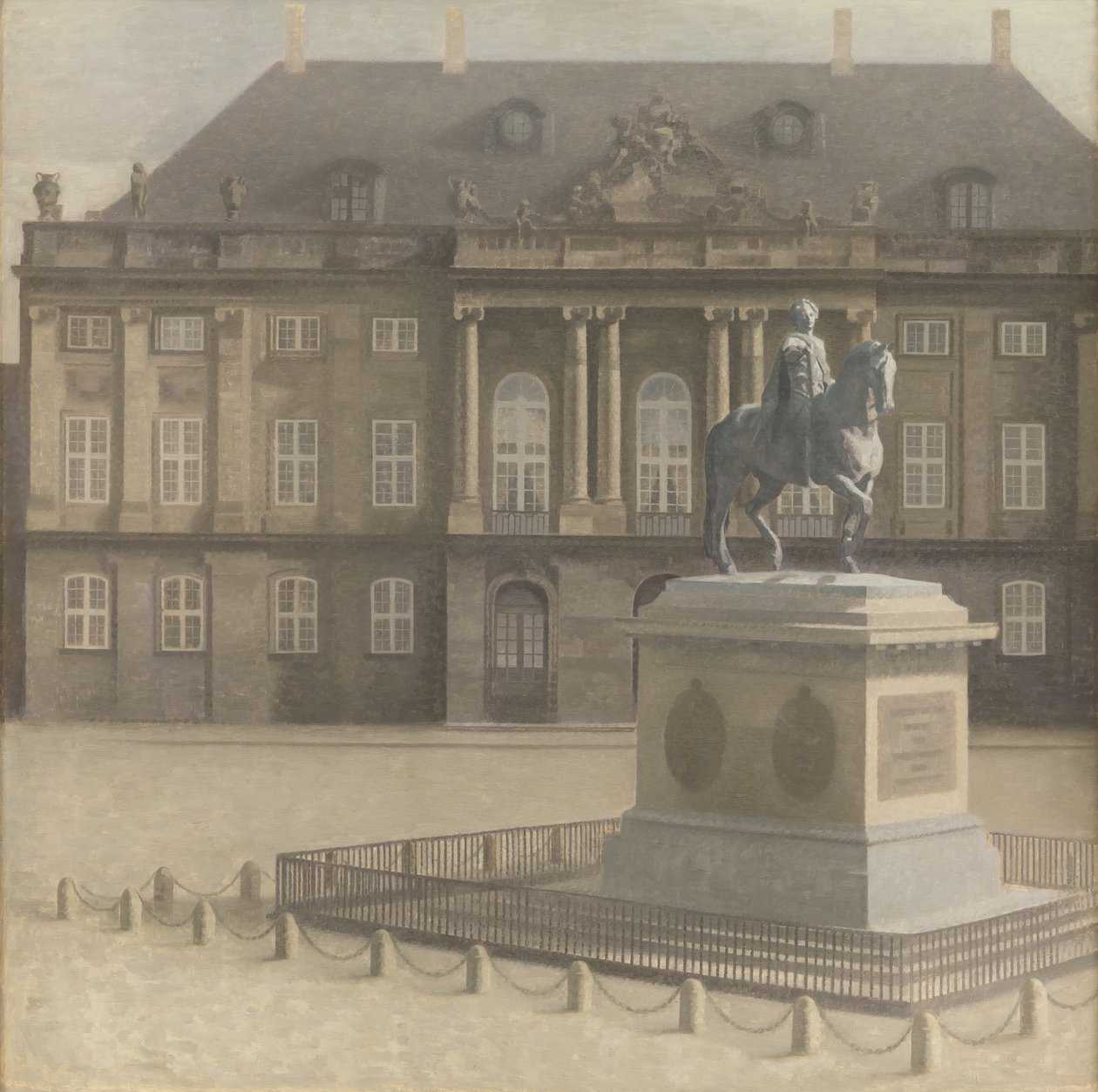 Amalienborg tér, Koppenhága alkotó: Vilhelm Hammershøi