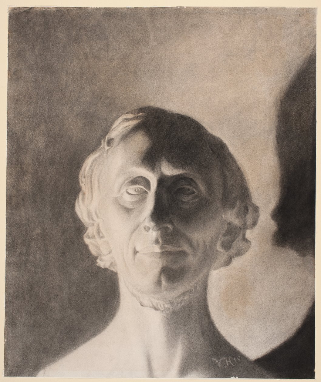 H. W. Bissen portré mellszobra H.C. Andersen alkotó: Vilhelm Hammershøi