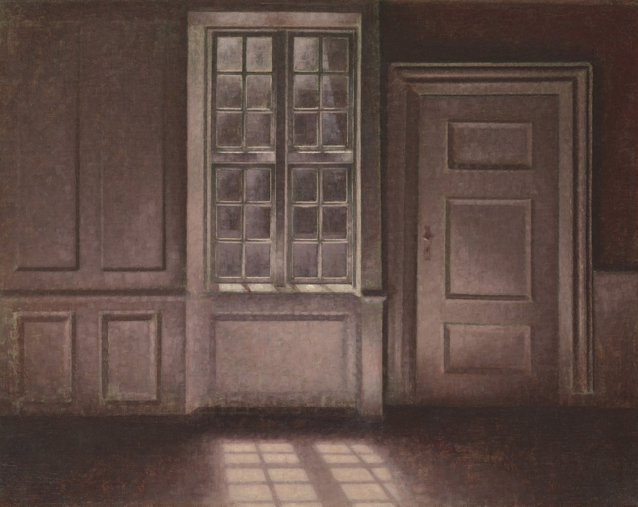 Holdfény, Strandgade 30, 1900-1906. alkotó: Vilhelm Hammershøi