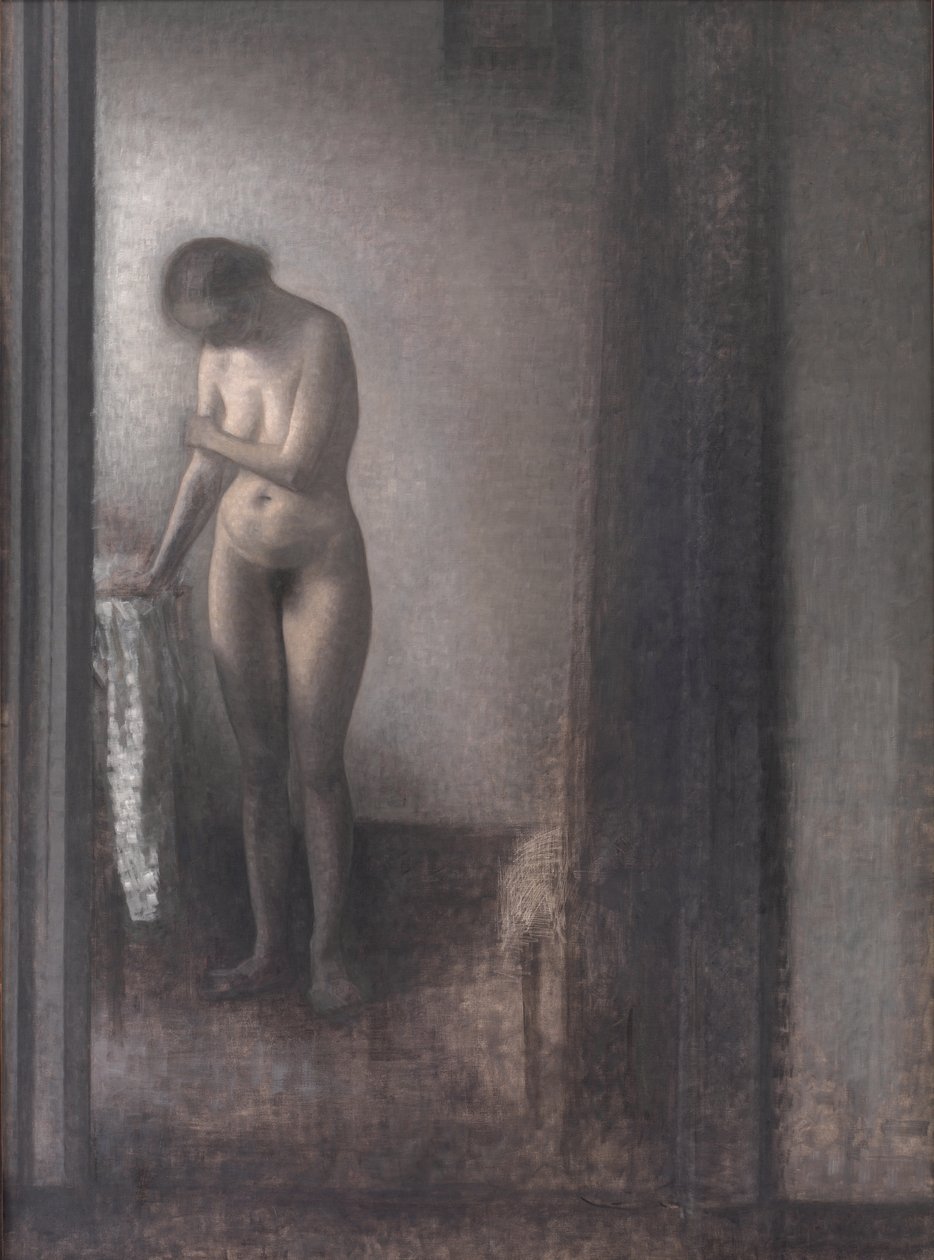 Álló női akt alkotó: Vilhelm Hammershøi