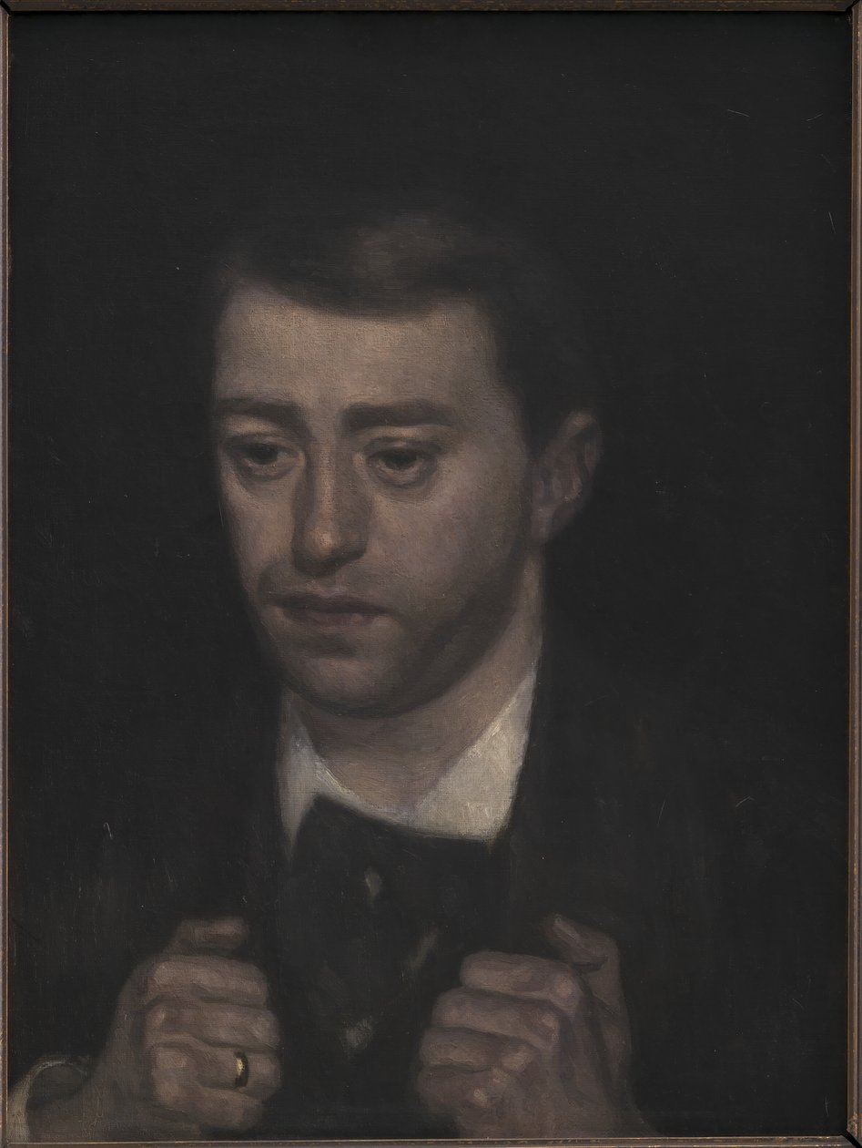 Fini Henriques zeneszerző alkotó: Vilhelm Hammershøi