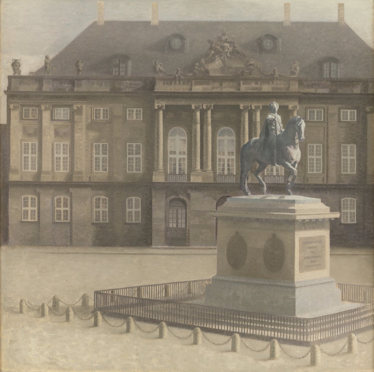 Amalienborg tér, Koppenhága alkotó: Vilhelm Hammershøi
