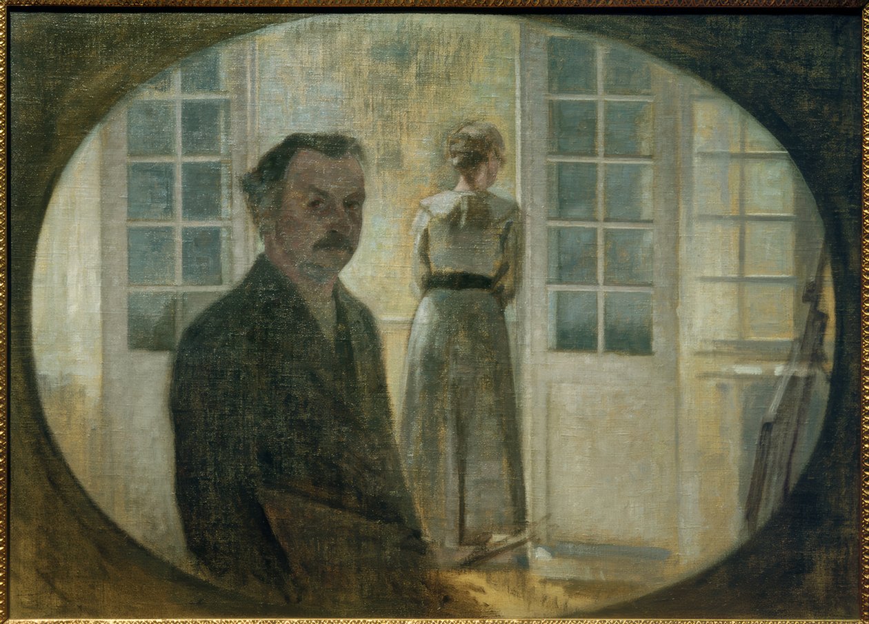 A művész és felesége alkotó: Vilhelm Hammershoi