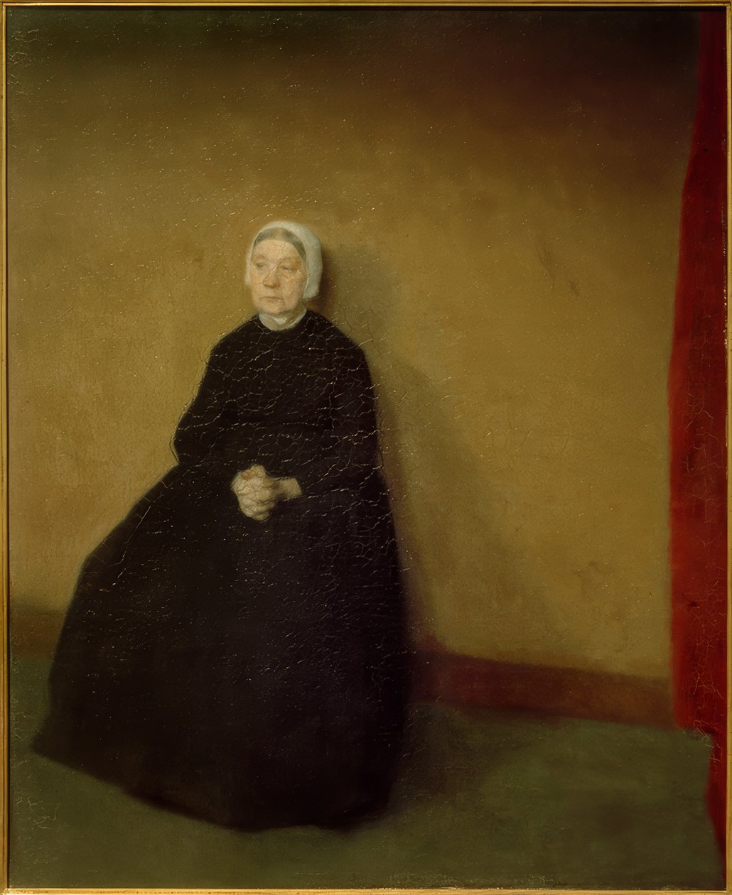 Egy idős nő alkotó: Vilhelm Hammershoi