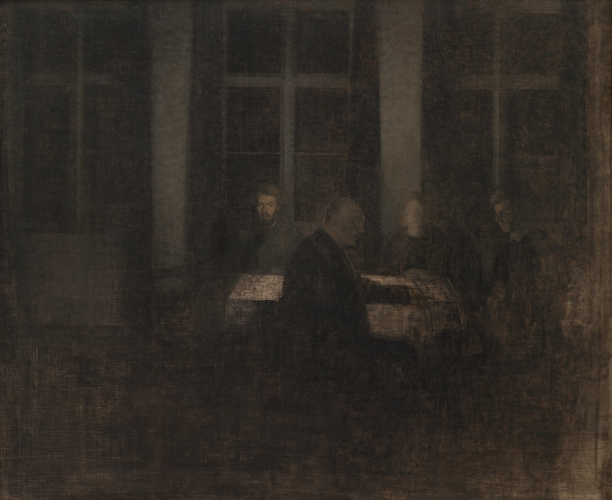 Este a szalonban alkotó: Vilhelm Hammershøi