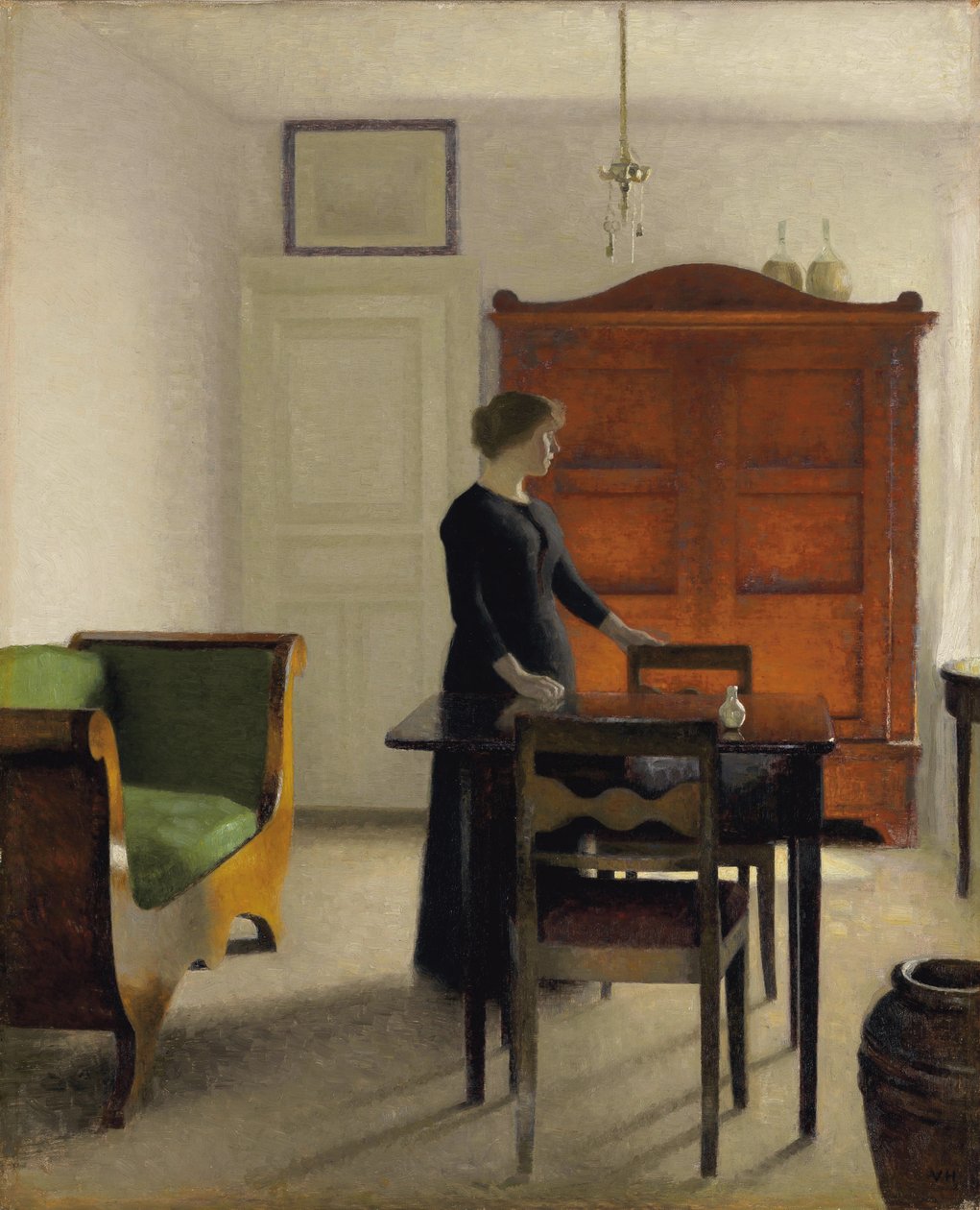 Ida egy belső térben, 1897 alkotó: Vilhelm Hammershoi