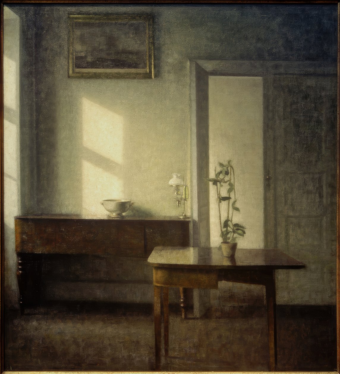 Belső cserepes növény alkotó: Vilhelm Hammershoi